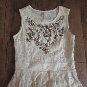 GORGEOUS Beaded Lace Top